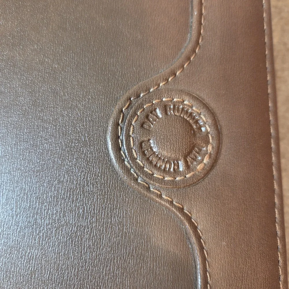 Day-Timer Brown Leather 3 Ring Planner Organizer 10